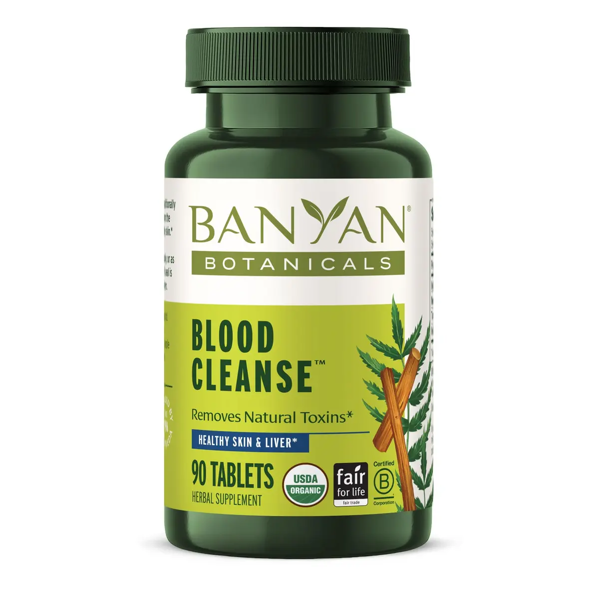 Banyan Botanicals Organic Blood Cleanse Tablets | Natural Liver & Skin Detox Support - main product image