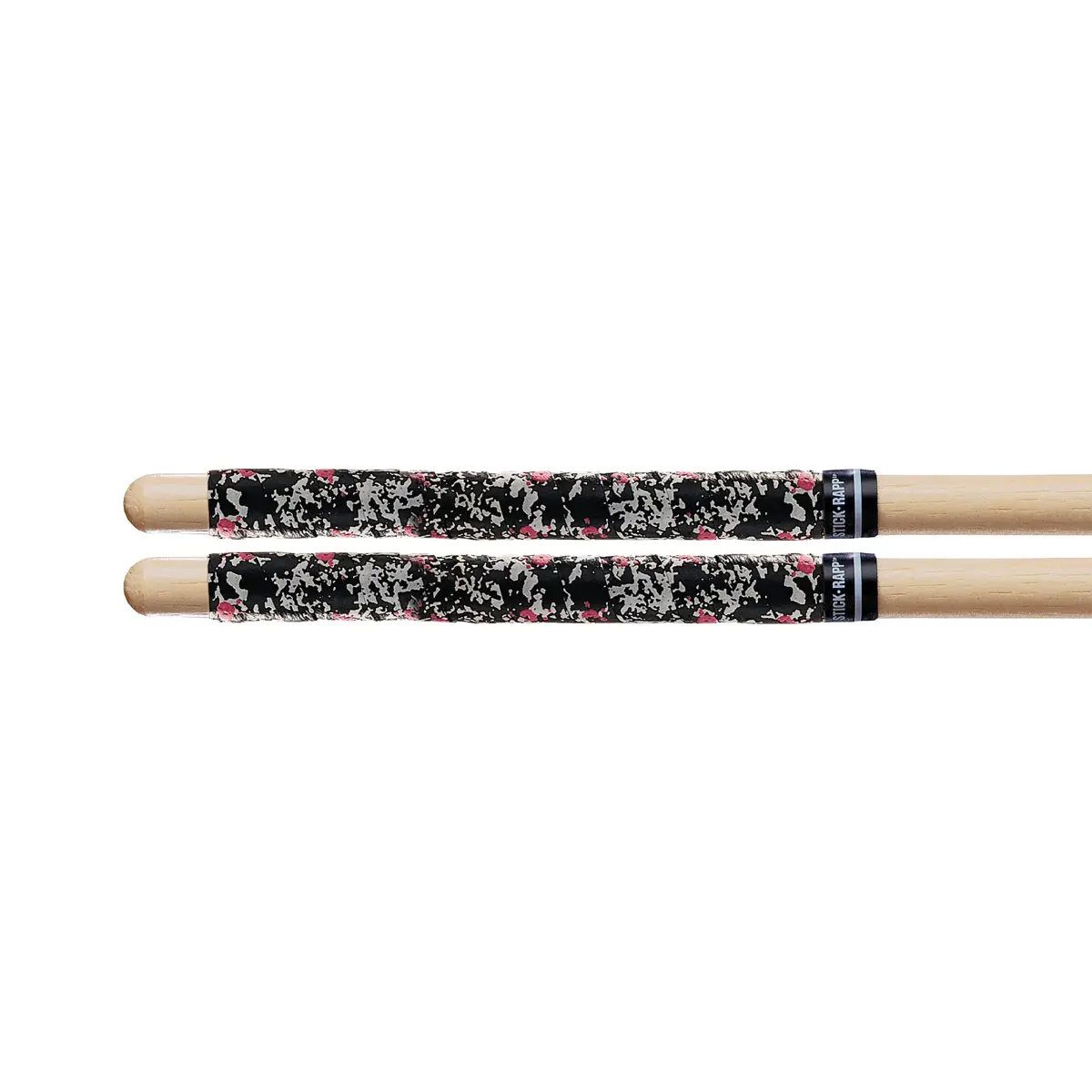 ProMark SR3BLA Stick Rapp Drumstick Wrap, Black Splatter | Non-Slip Grip for Heavy Hitting - main product image