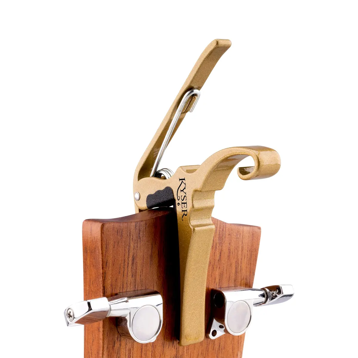 Kyser Quick-Change Guitar Capo for 6-string Acoustic Guitars, Gold, KG6GA | Professional Quality Aluminum with Steel Spring - view 4