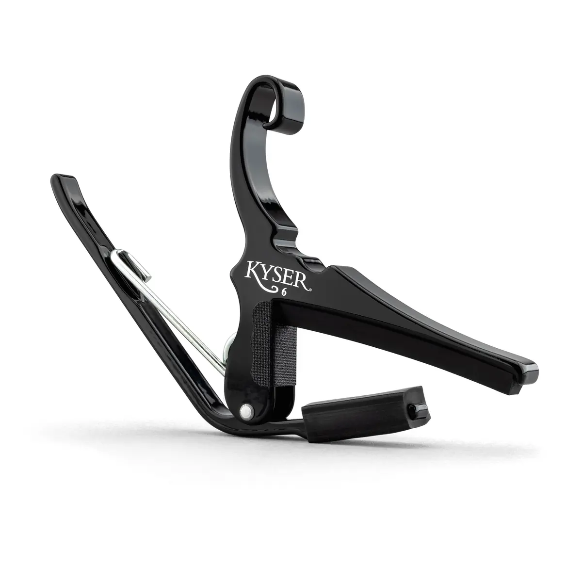 Kyser Quick-Change Guitar Capo for 6-string Acoustic Guitars, Black, KG6BA | One-Handed Pitch Transposition - main product image