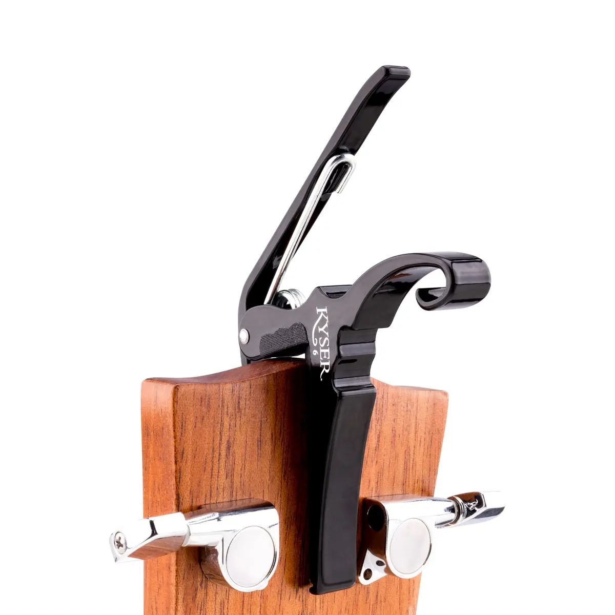 Kyser Quick-Change Guitar Capo for 6-string Acoustic Guitars, Black, KG6BA | One-Handed Pitch Transposition - view 4