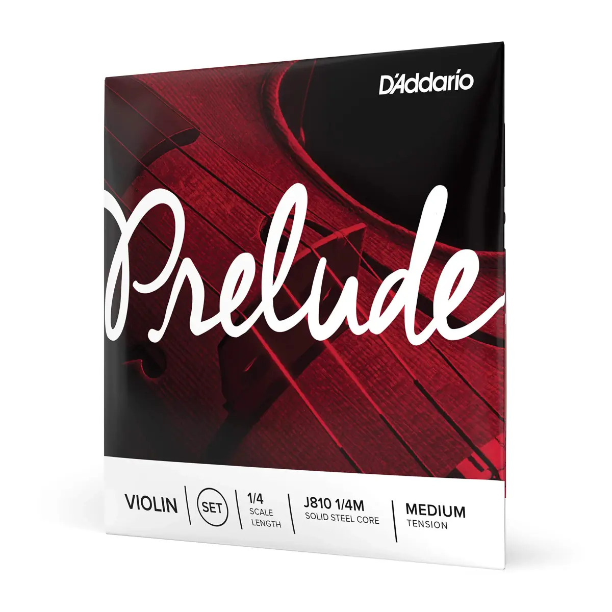 D'Addario Prelude Violin String Set 1/4 Scale Medium Tension | Educator's Choice for Warm Tone & Durability - main product image