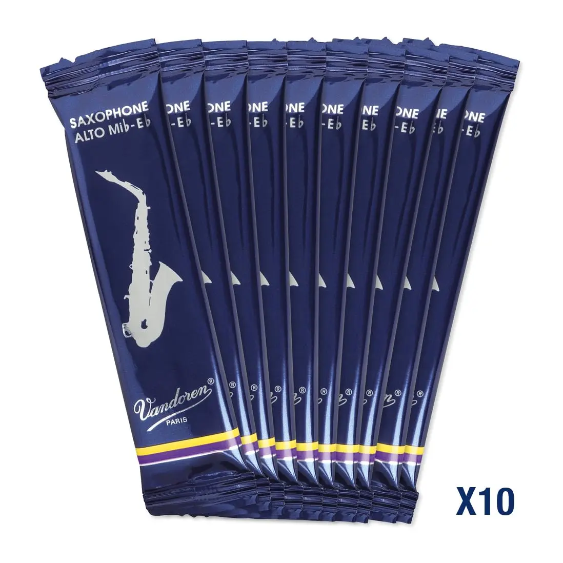 Vandoren Traditional Alto Saxophone Reeds Strength 1.5 (Box of 10) - view 3