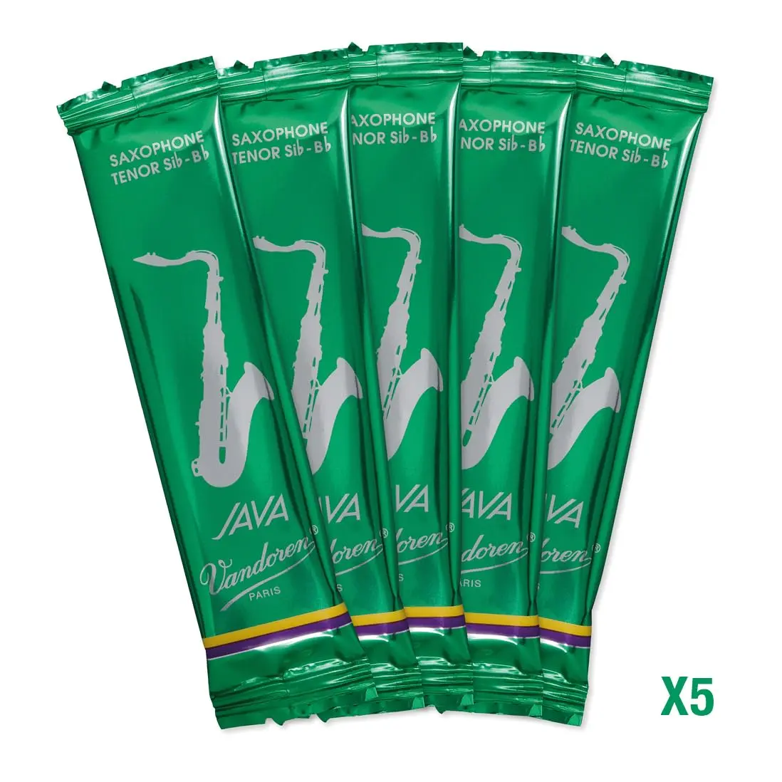 Vandoren JAVA Tenor Sax Reeds Strength 3.5 (5-Pack) | Bright Sound, Immediate Response - view 3