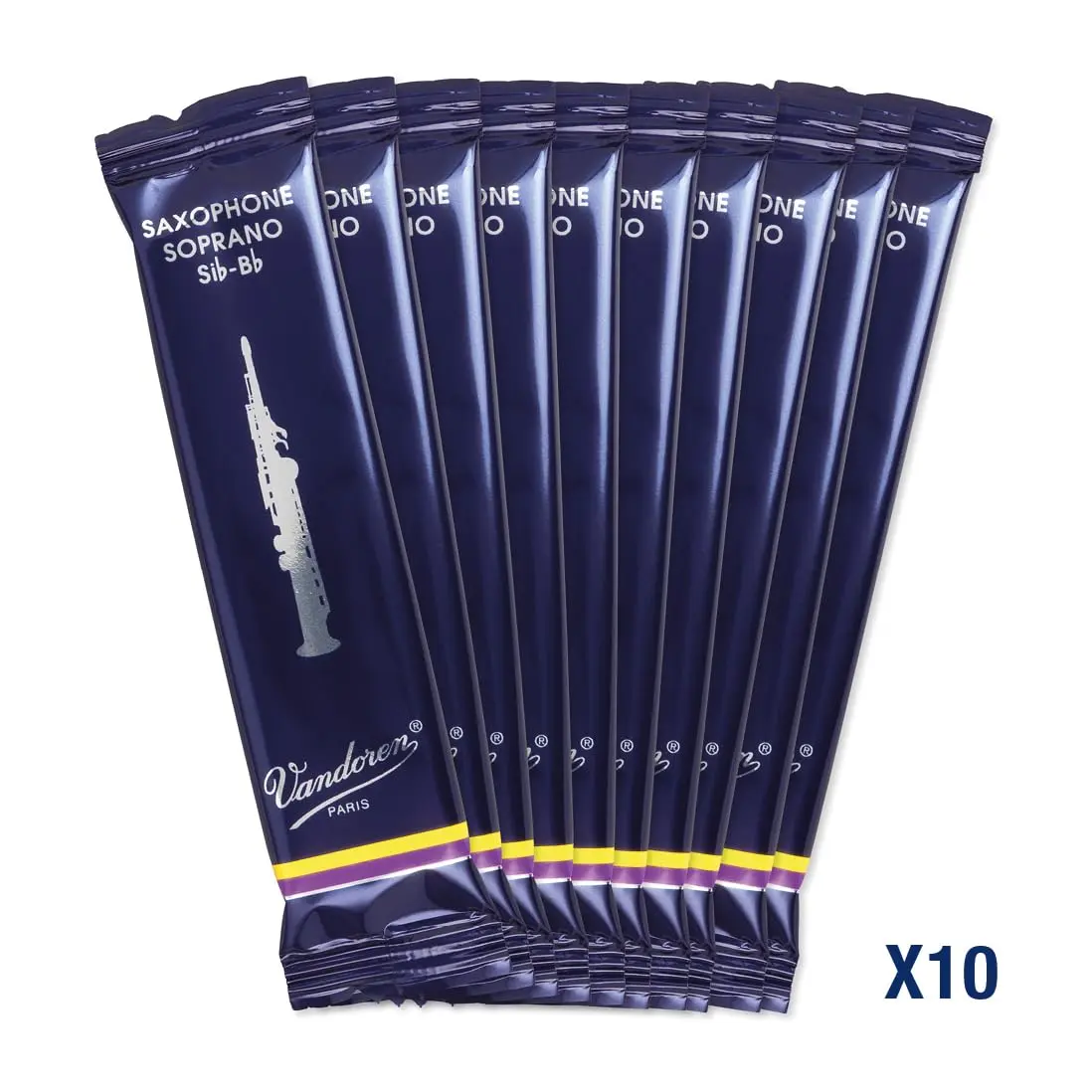 Vandoren SR2015 Soprano Sax Traditional Reeds Strength 1.5 | Box of 10 Cane Reeds for All Styles - view 4