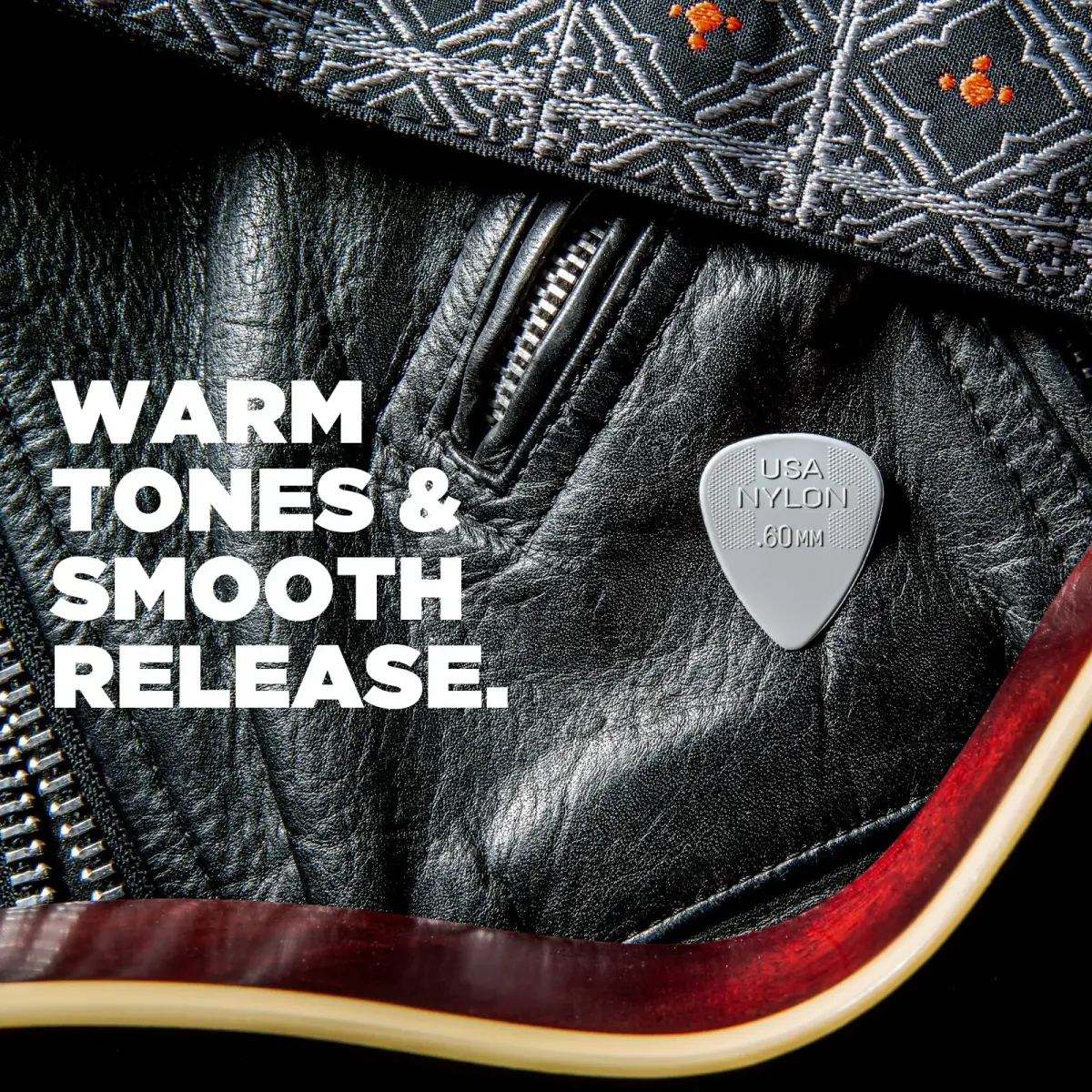 Jim Dunlop Nylon Standard Guitar Picks 0.46mm (12-Pack) | Warm Tones & Smooth Release - view 3