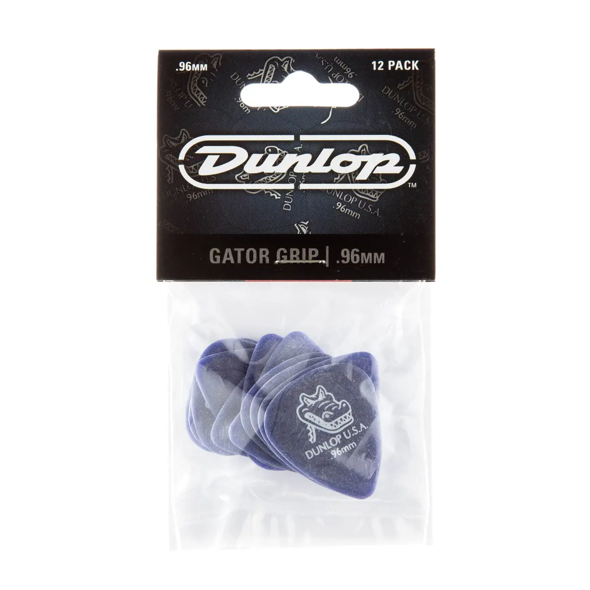 Jim Dunlop Gator Grip® Guitar Picks .96MM Violet Celluloid 12-Pack | Superior Control & Non-Slip Grip - view 2