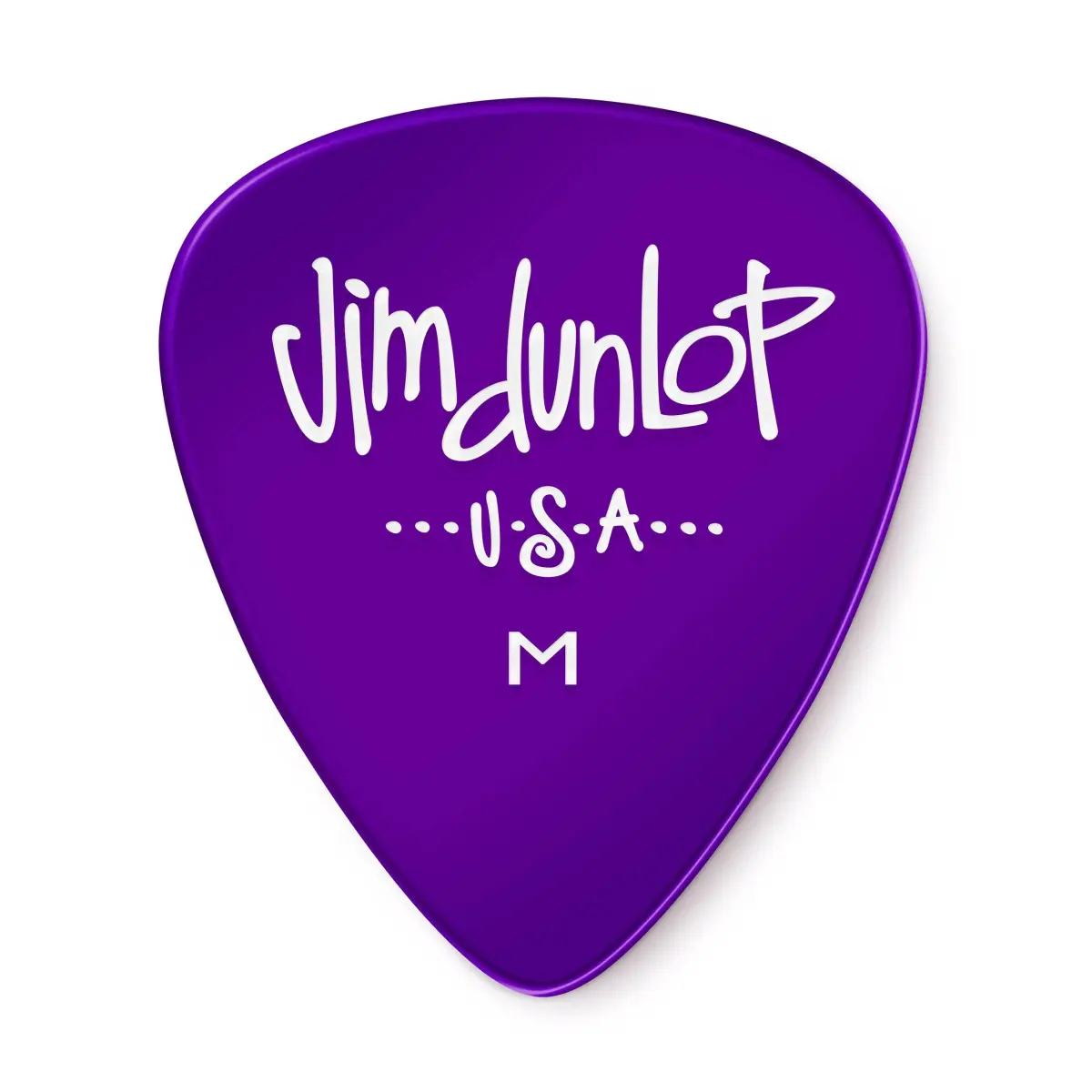 Jim Dunlop Gels Purple Medium Pick - 12 Pack | Durable Polycarbonate Plectrums for Guitar - main product image