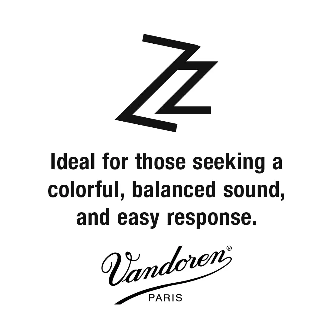 Vandoren SR424 Tenor Sax ZZ Reeds Strength 4 | Box of 5, Black Cane - view 2