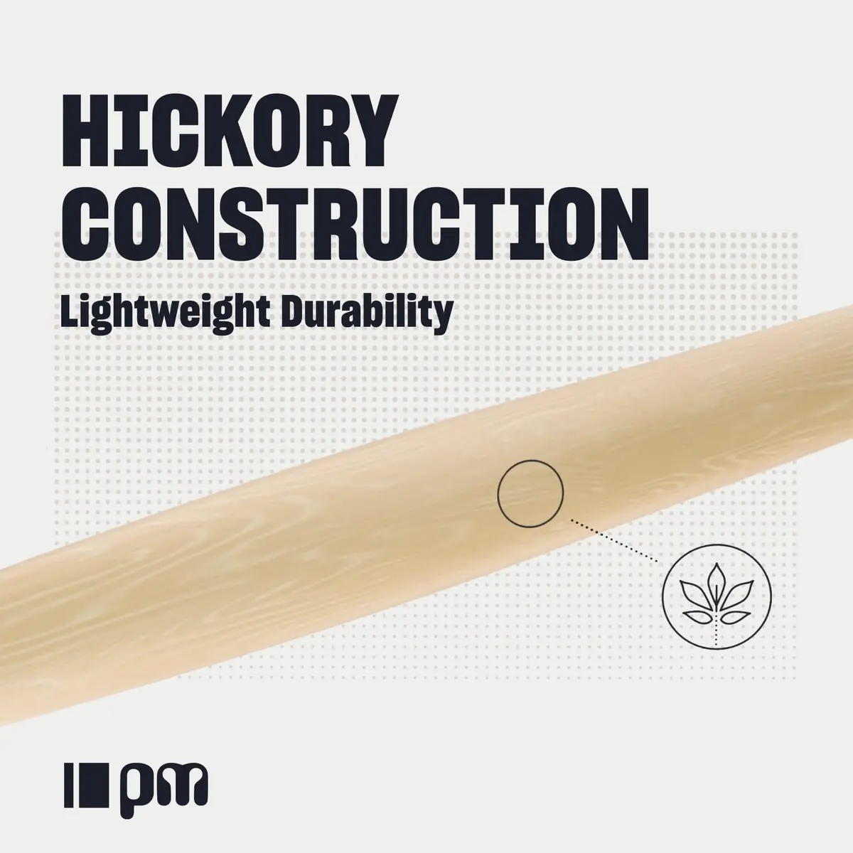ProMark Hickory Drumsticks Nylon Tip | Classic, Forward 747, 16.25" - view 2