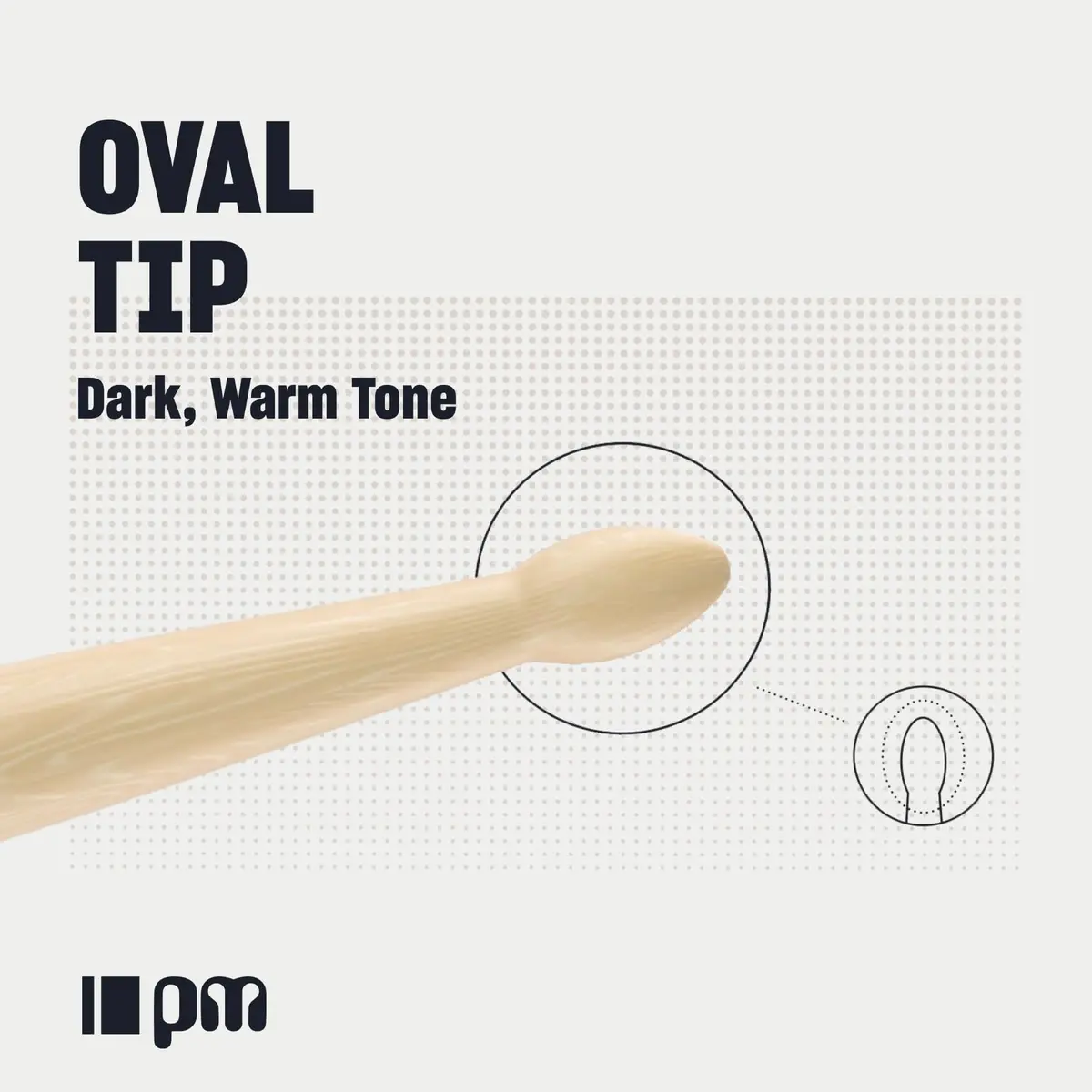 ProMark Hickory Drumsticks Nylon Tip | Classic, Forward 747, 16.25" - view 4
