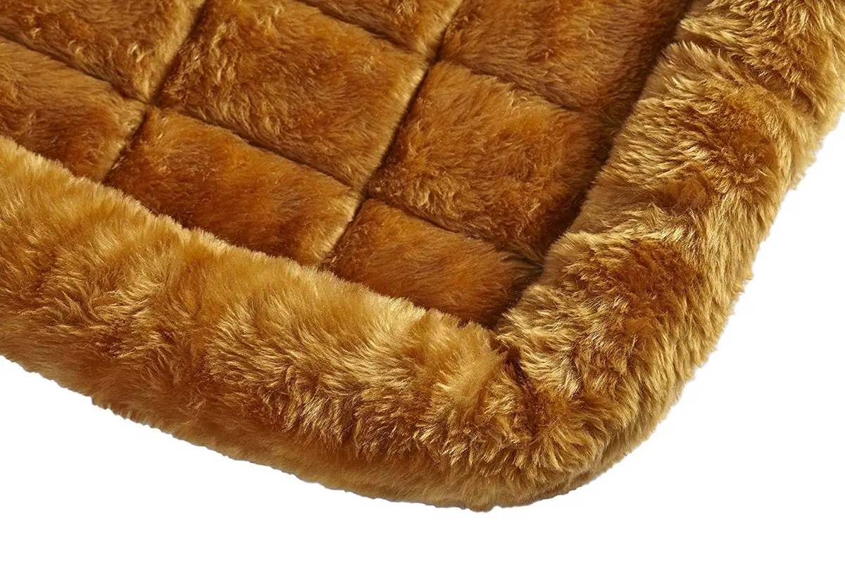 MidWest Homes for Pets QuietTime Bolster Dog Crate Bed 24-inch 61cm x 45cm (2.76 inch Thick) | Cozy Cinnamon Mat for Small Breeds - view 4