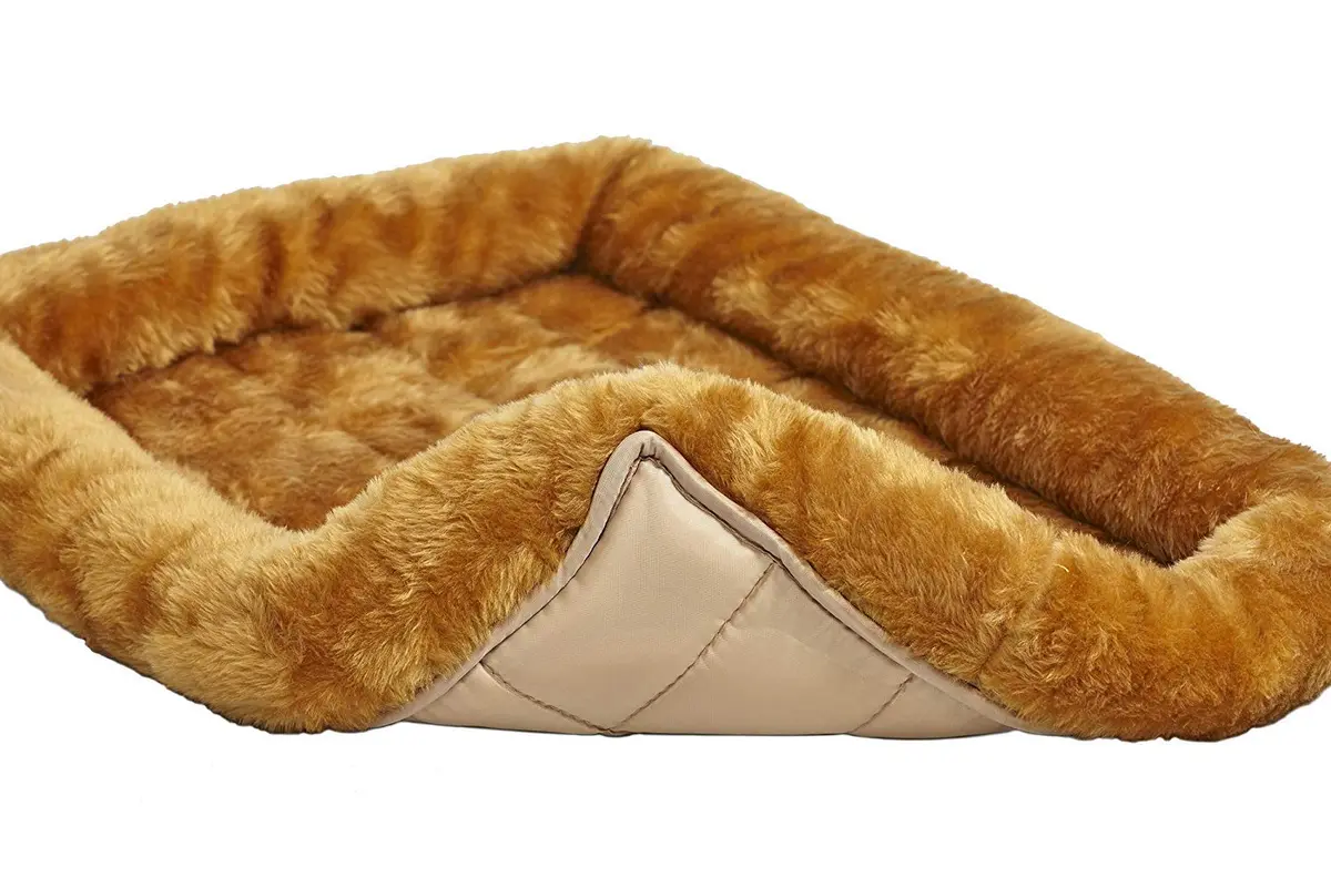MidWest Homes for Pets QuietTime Bolster Dog Crate Bed 24-inch 61cm x 45cm (2.76 inch Thick) | Cozy Cinnamon Mat for Small Breeds - view 5