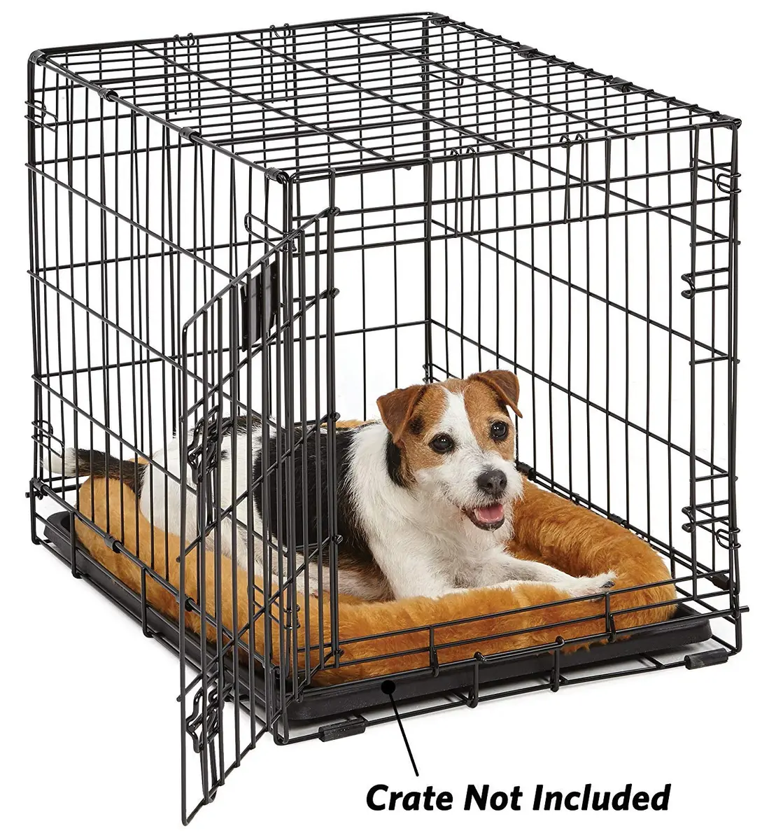 MidWest Homes for Pets QuietTime Bolster Dog Crate Bed 24-inch 61cm x 45cm (2.76 inch Thick) | Cozy Cinnamon Mat for Small Breeds - view 3