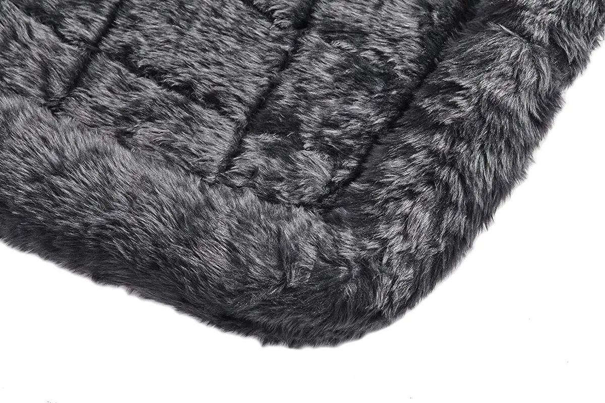 MidWest Homes for Pets QuietTime Bolster Dog Crate Bed 122cm (48 Inch) | Plush Faux Fur Comfort for Extra-Large Breeds - view 5