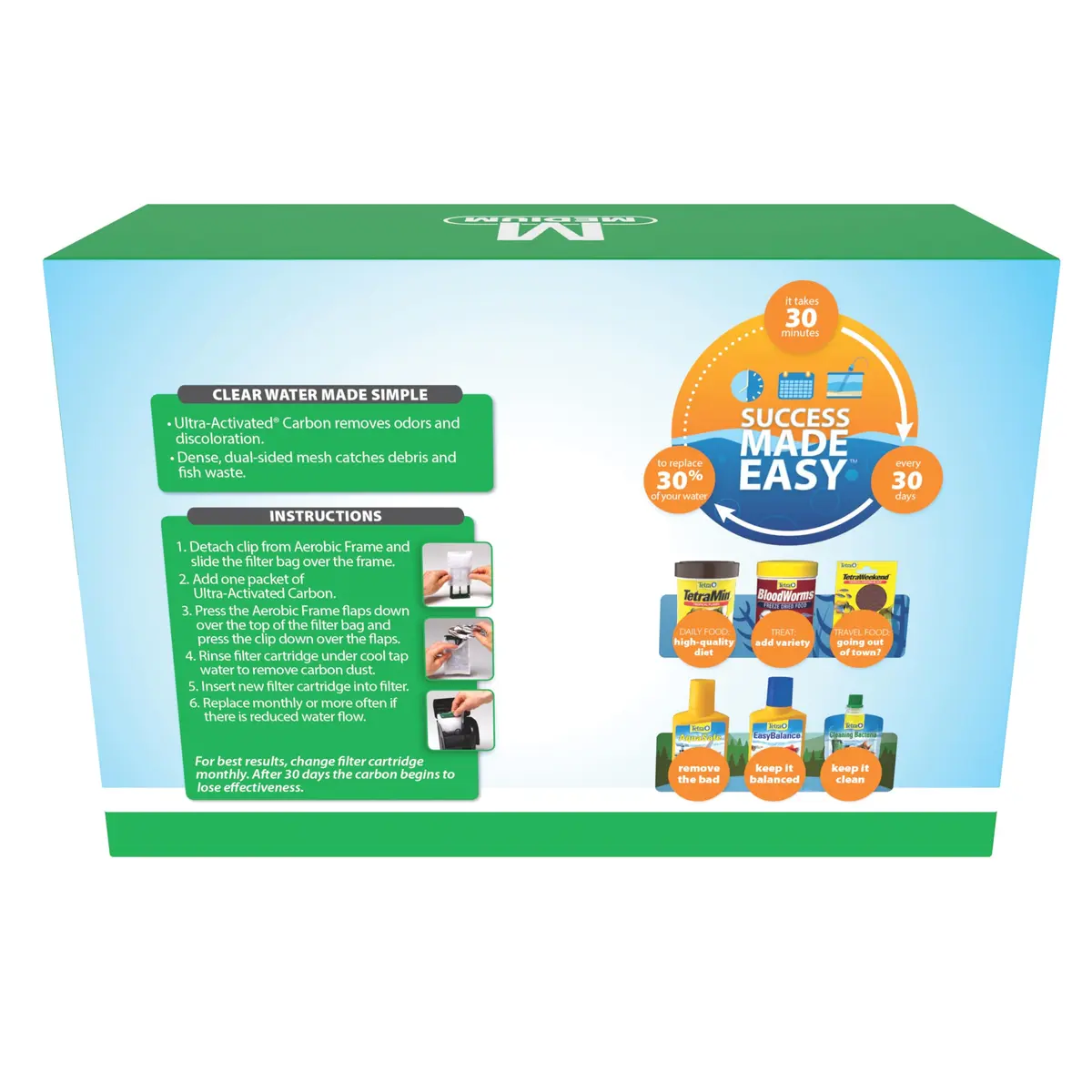 Tetra Aquarium Bio-Bag Medium Filter Cartridges 12 Count | Keeps Aquarium Water Clear & Odor-Free - view 3