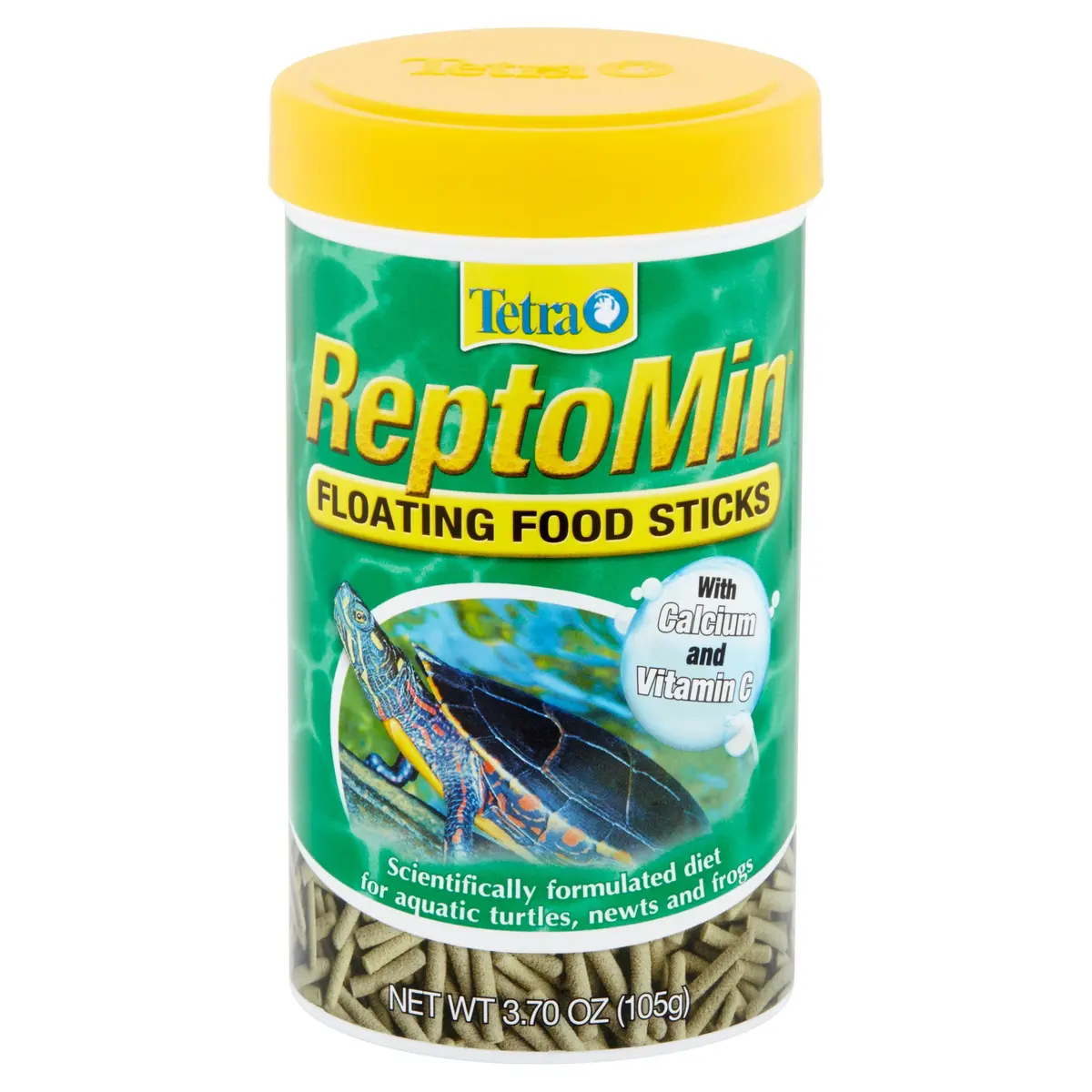 Tetra ReptoMin Floating Food Sticks 105 g (3.7 oz) | Scientifically Formulated Daily Diet for Aquatic Turtles, Newts & Frogs - view 2
