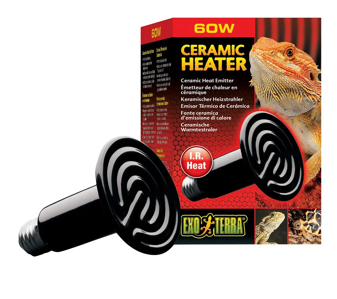 Exo Terra Ceramic Heater 150W | Infrared Reptile Heat Source for Terrarium - main product image