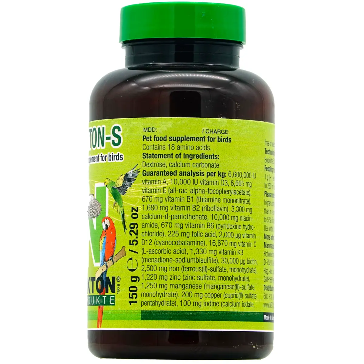 Nekton-S Multi-Vitamin for Birds 150gm | Supports Balanced Nutrition & Growth - view 2