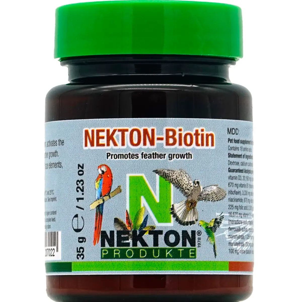 Nekton Bio for Feathering Bird Supplement 35gm (1.23oz) | Promotes Strong Healthy Plumage Growth - main product image