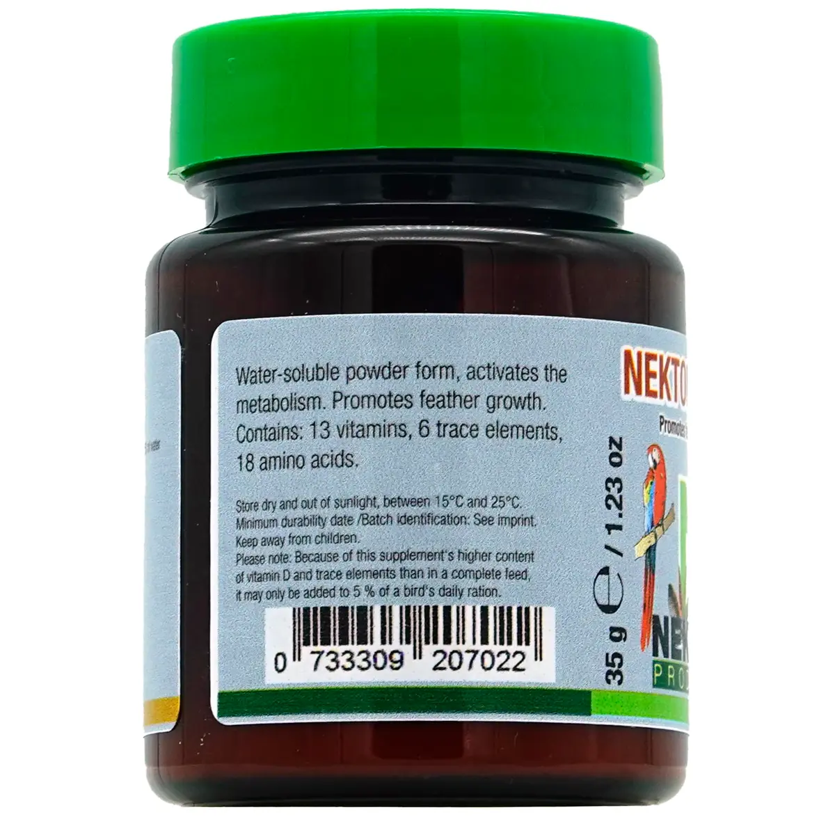 Nekton Bio for Feathering Bird Supplement 35gm (1.23oz) | Promotes Strong Healthy Plumage Growth - view 4