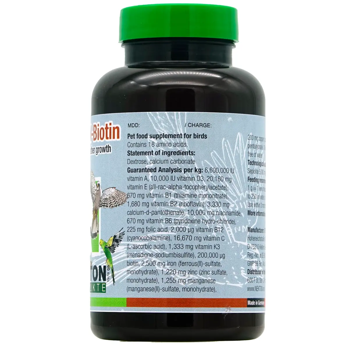 Nekton Bio Bird Feathering Supplement 150g (5.29 oz) | Promotes Strong, Healthy Plumage - view 2