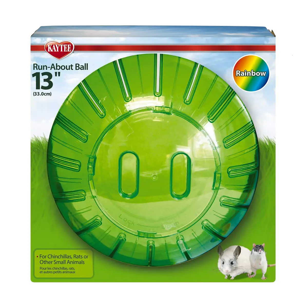 Kaytee 13" Assorted Color Run-About Exercise Ball For Pet Rats & Chinchillas - view 3