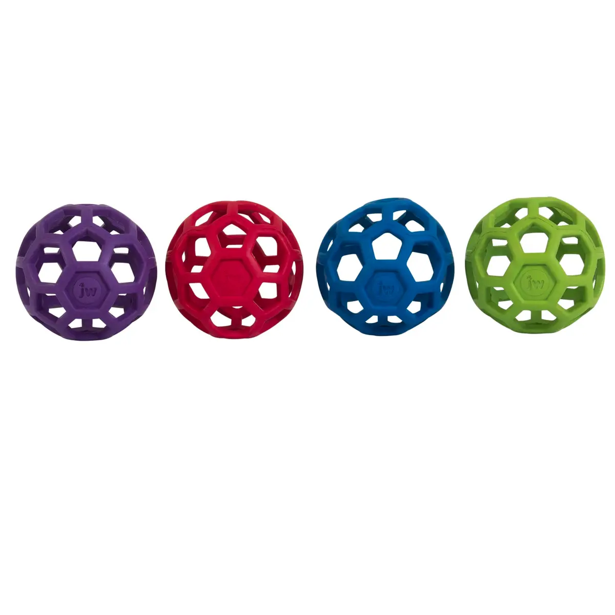 JW Hol-ee Roller Dog Toy 4.5in | Durable Rubber Puzzle Ball for Active Dogs - view 4