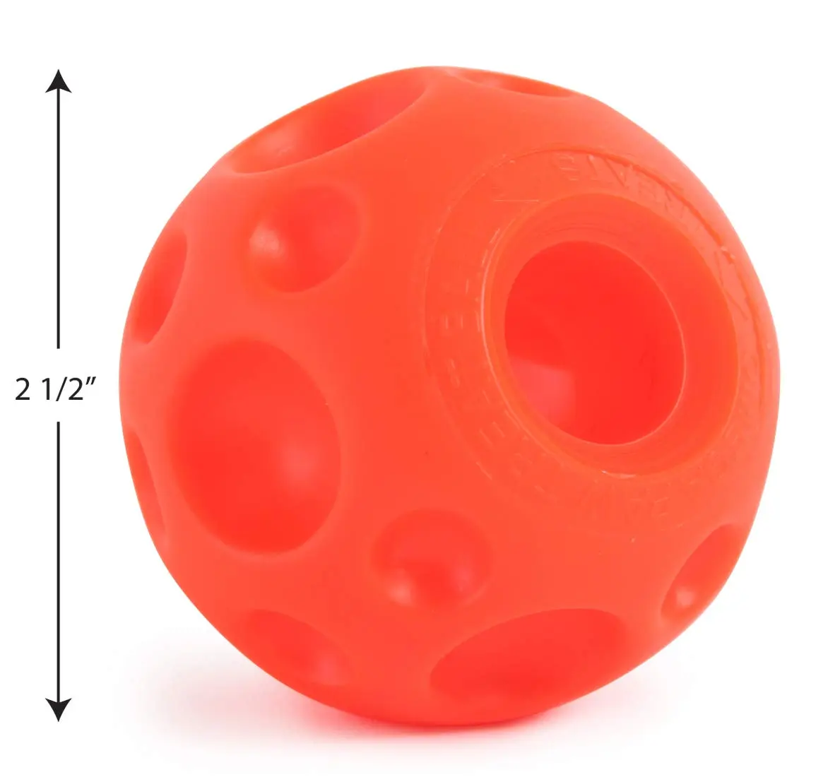 Omega Paw Tricky Treat Ball Large Orange | Interactive Treat Dispensing Dog Toy - view 5