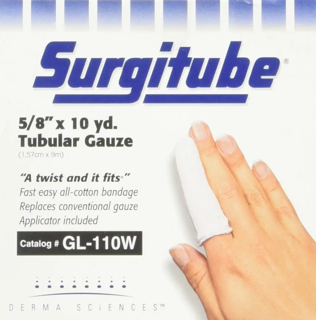 JAROFUREL Surgitube Tubular Bandage 5/8 in. x 10 yds. | Cotton, Hypoallergenic, Secure Dressing - main product image