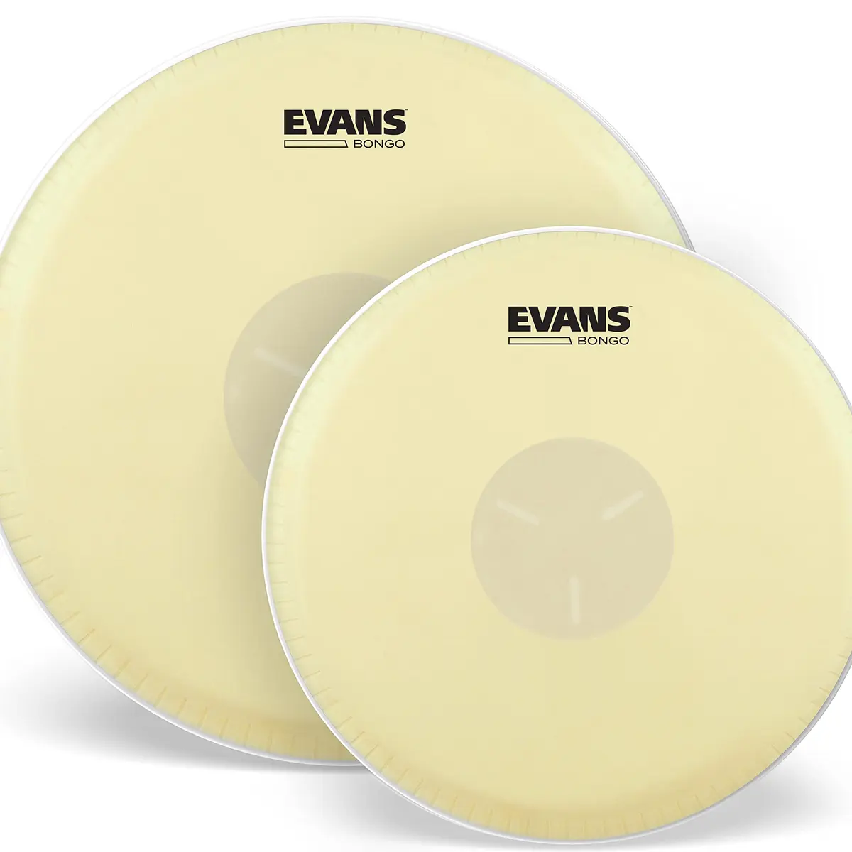 Evans Tri-Center Bongo Drum Head Pack, 7 1/4 Inch & 8 5/8 Inch (2-Pack) - main product image