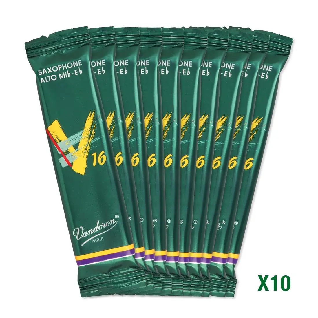 Vandoren V16 Alto Saxophone Reeds Strength 2 (10-Pack) | Brilliant, Percussive Sound - view 4