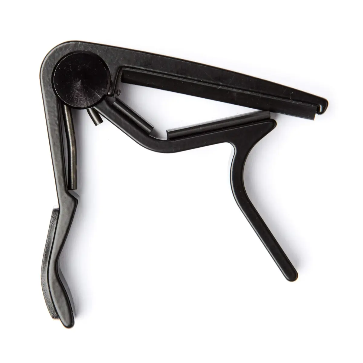 Jim Dunlop Trigger Capo Acoustic Flat - Black | Quick Key Changes for 6 & 12 String Guitars - main product image