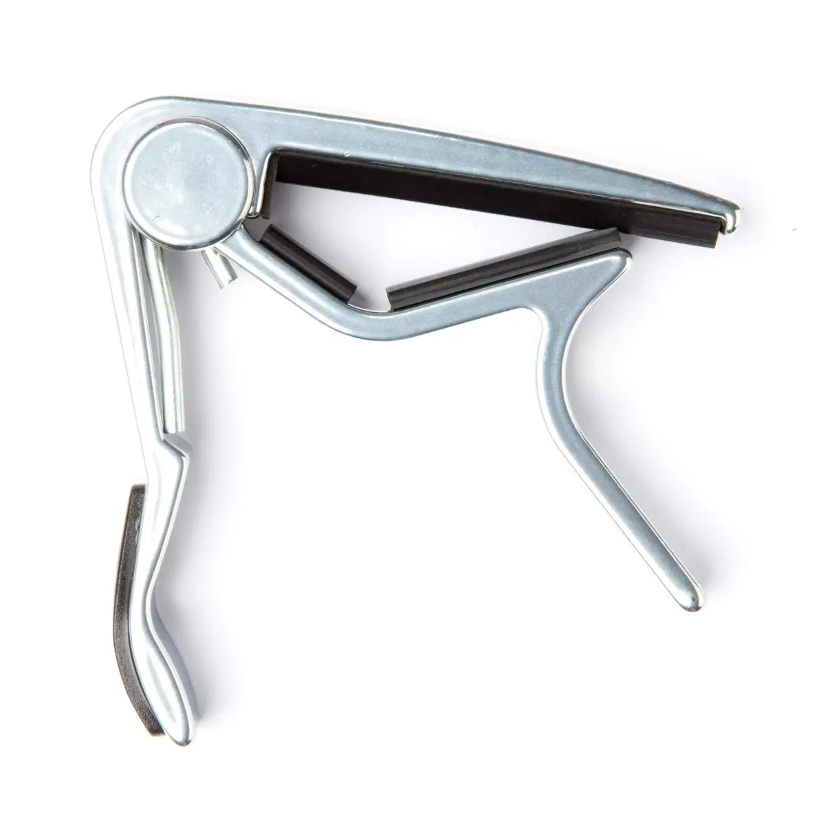 Jim Dunlop Trigger Capo Acoustic Flat - Nickel | Quick Key Change for 6 & 12 String Guitars - main product image