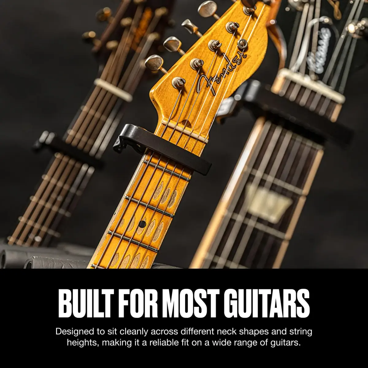 Jim Dunlop Trigger Capo Acoustic Flat - Nickel | Quick Key Change for 6 & 12 String Guitars - view 2