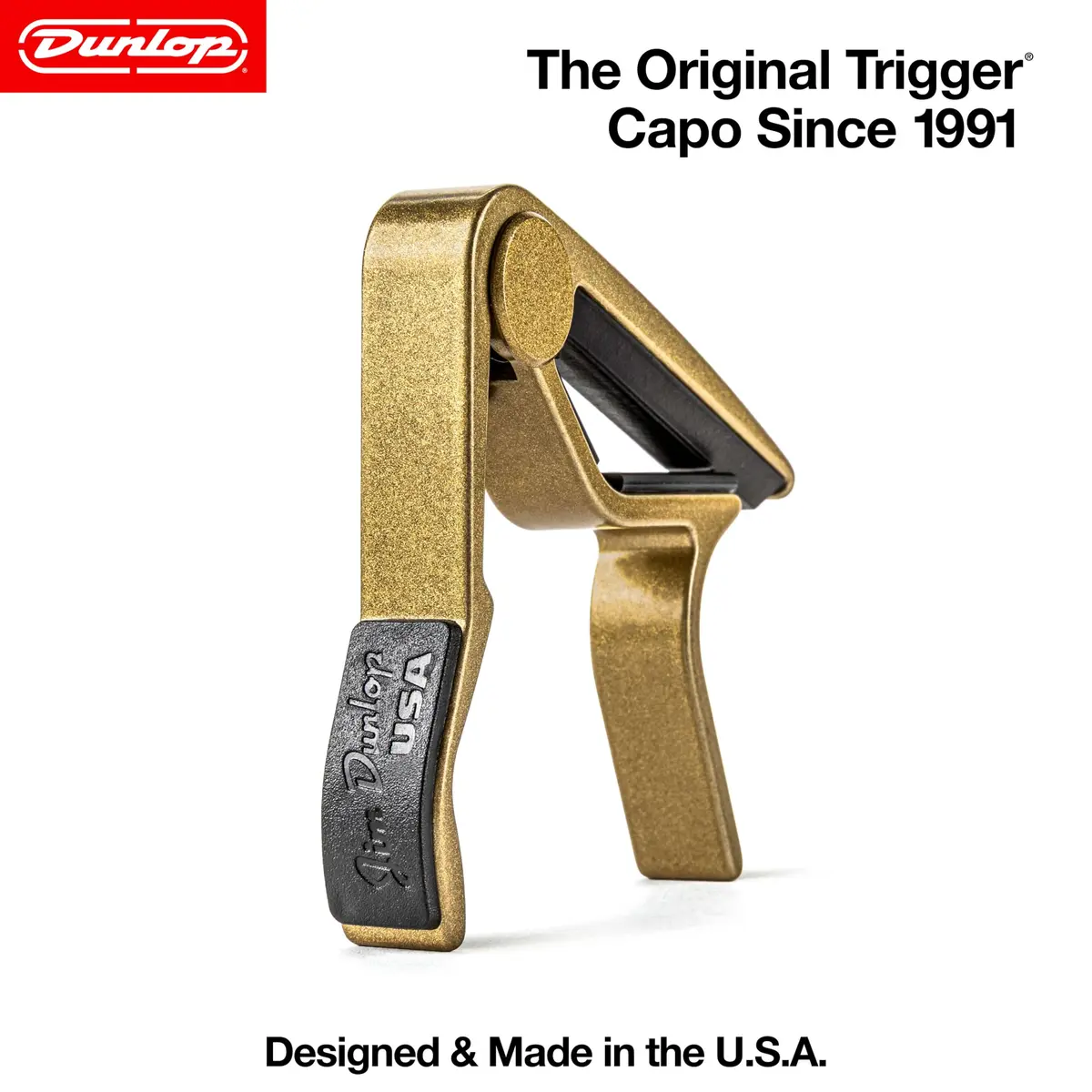 Jim Dunlop Trigger® Capo Acoustic Curved - Gold | Quick-Action, Lightweight Aluminum - view 2