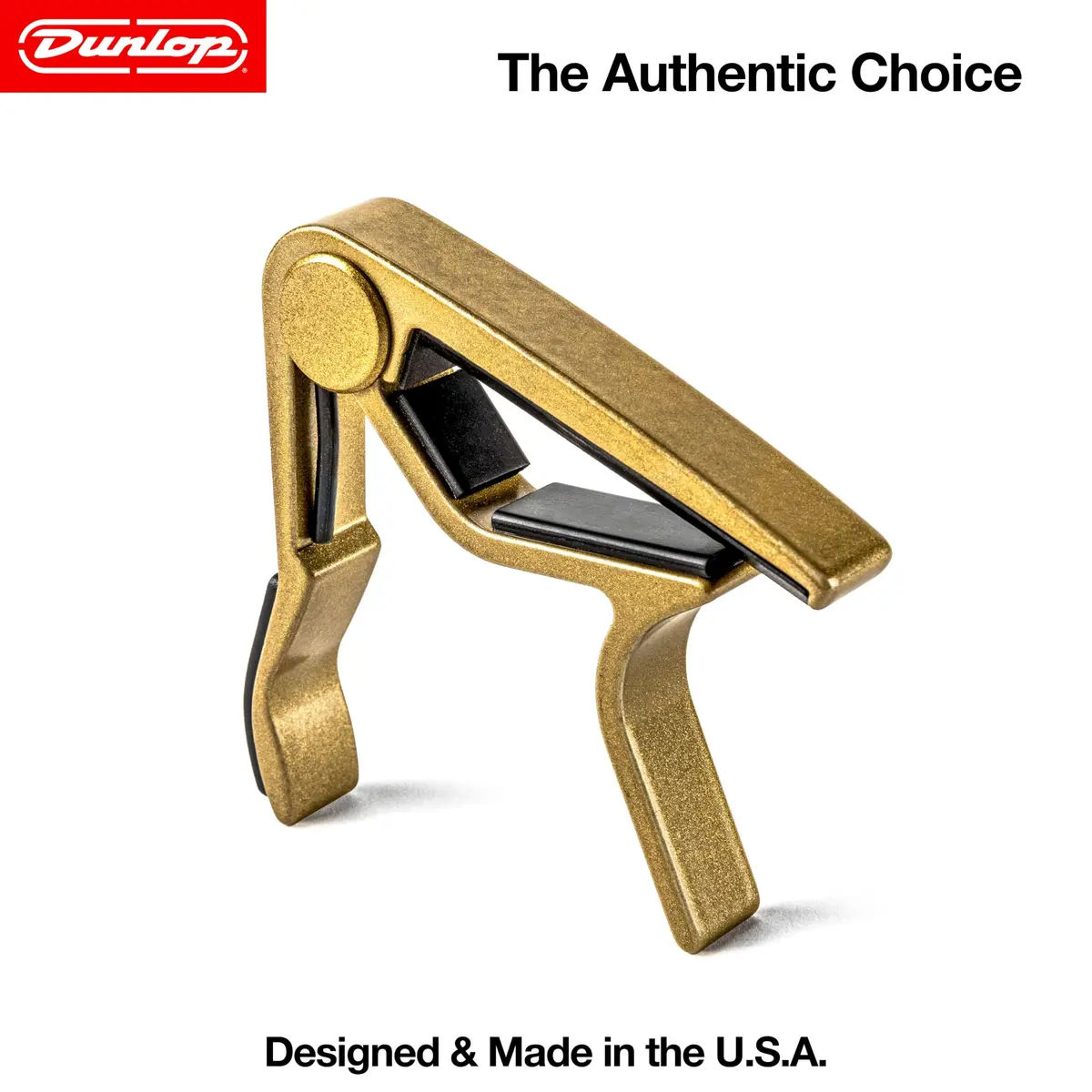 Jim Dunlop Trigger® Capo Acoustic Curved - Gold | Quick-Action, Lightweight Aluminum - view 4