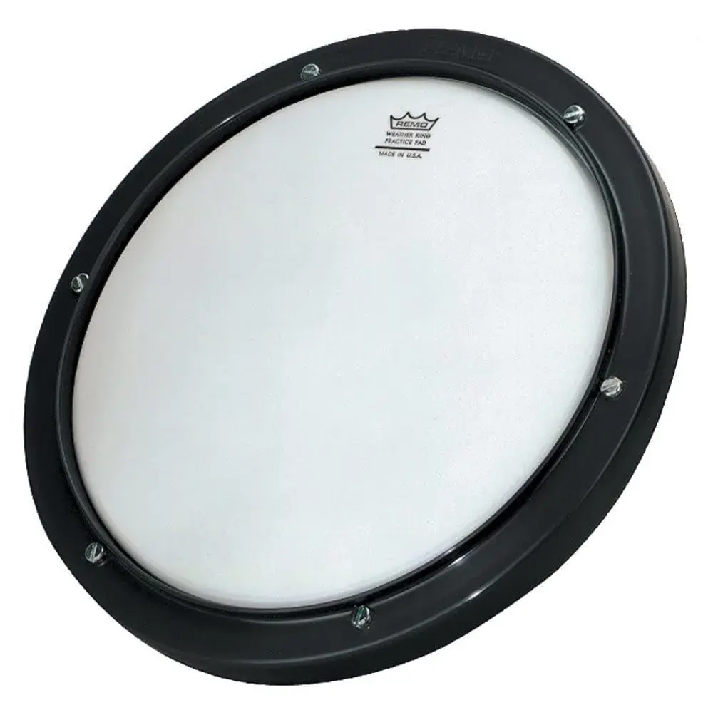 Remo 8" Gray Tunable Practice Pad with Ambassador Coated Drumhead | Muffled Sound Response - main product image