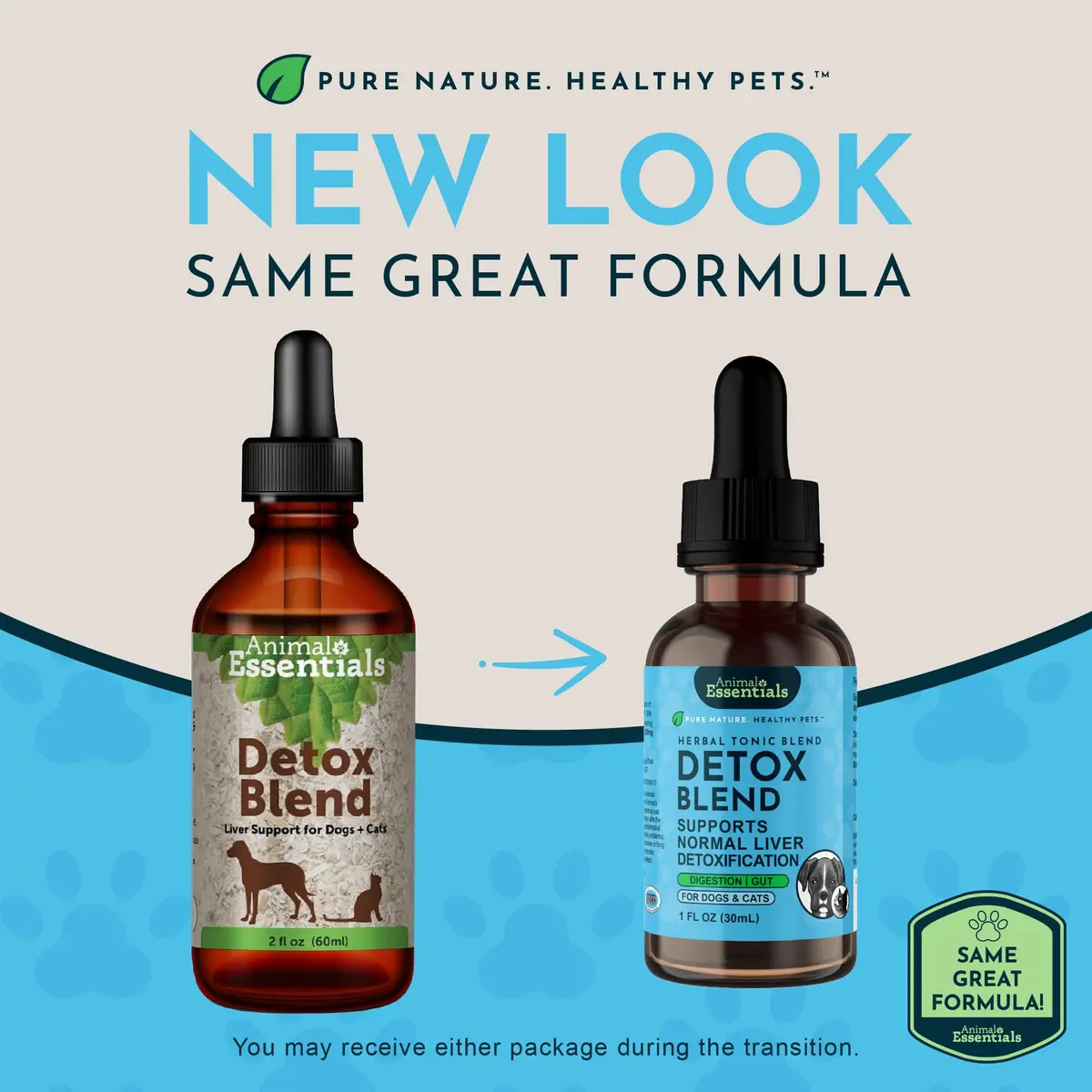 Animal Essentials Detox Blend - Liver Support for Dogs & Cats | Organic Herbal Formula, 1 Fl Oz - view 2