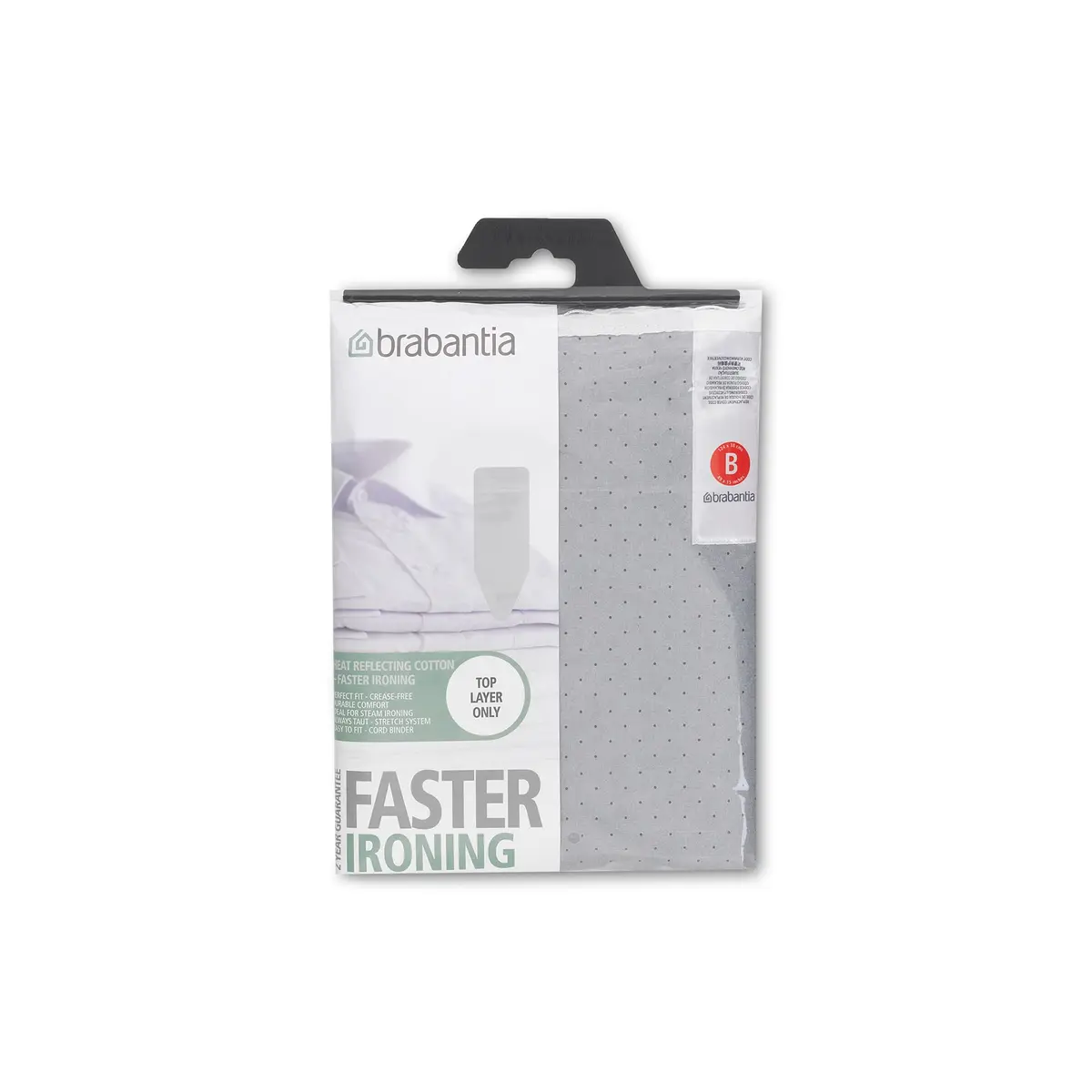 Brabantia Replacement Ironing Board Cover Size B | Fairtrade Cotton Top Layer for Comfort Board - view 4