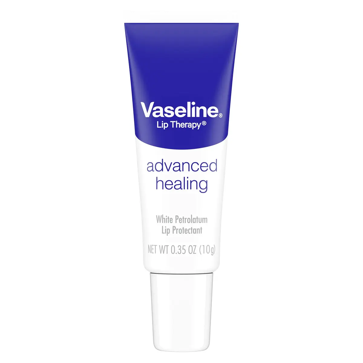 Vaseline Lip Therapy Advanced Healing Lip Balm Tube 9.9g (0.35 oz) | Soothes Dry, Cracked Lips - main product image