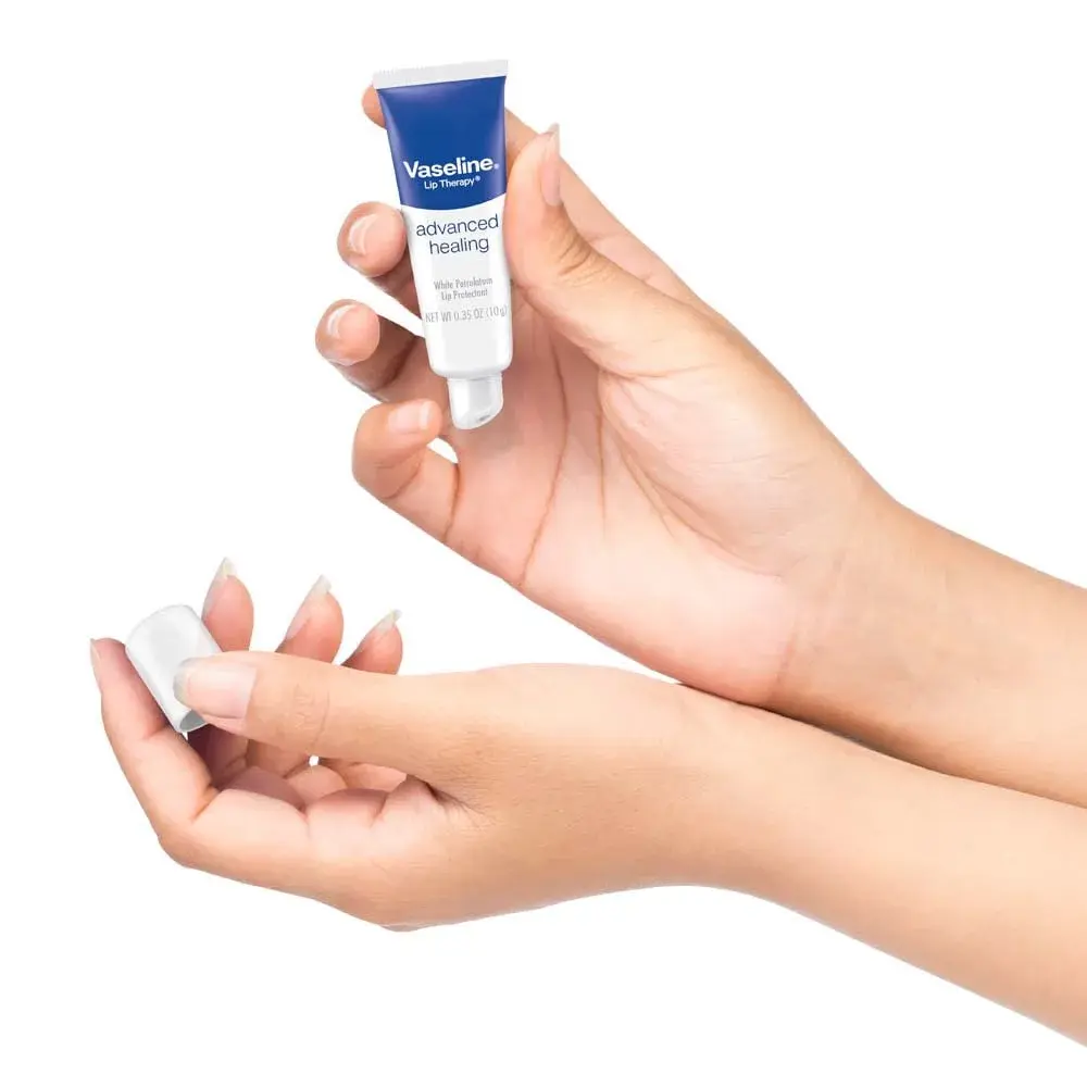 Vaseline Lip Therapy Advanced Healing Lip Balm Tube 9.9g (0.35 oz) | Soothes Dry, Cracked Lips - view 4