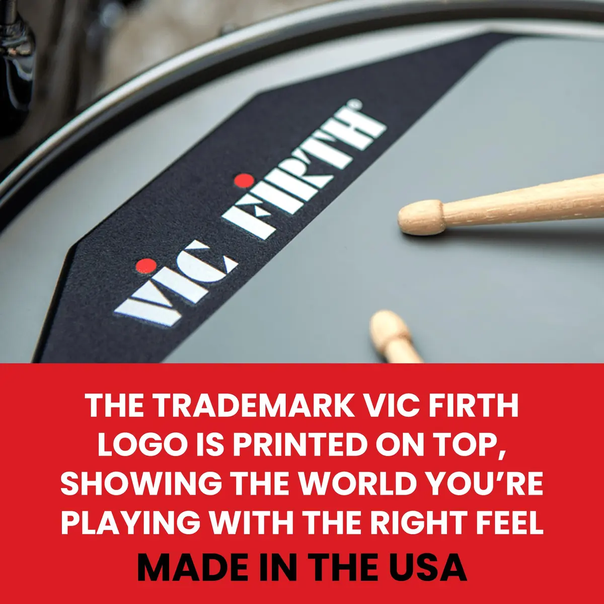 Vic Firth PAD6D 6" Double-Sided Practice Pad | Realistic Drumhead Feel & Quick Rebound - view 7