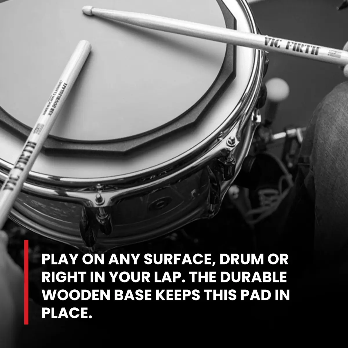 Vic Firth PAD6D 6" Double-Sided Practice Pad | Realistic Drumhead Feel & Quick Rebound - view 8