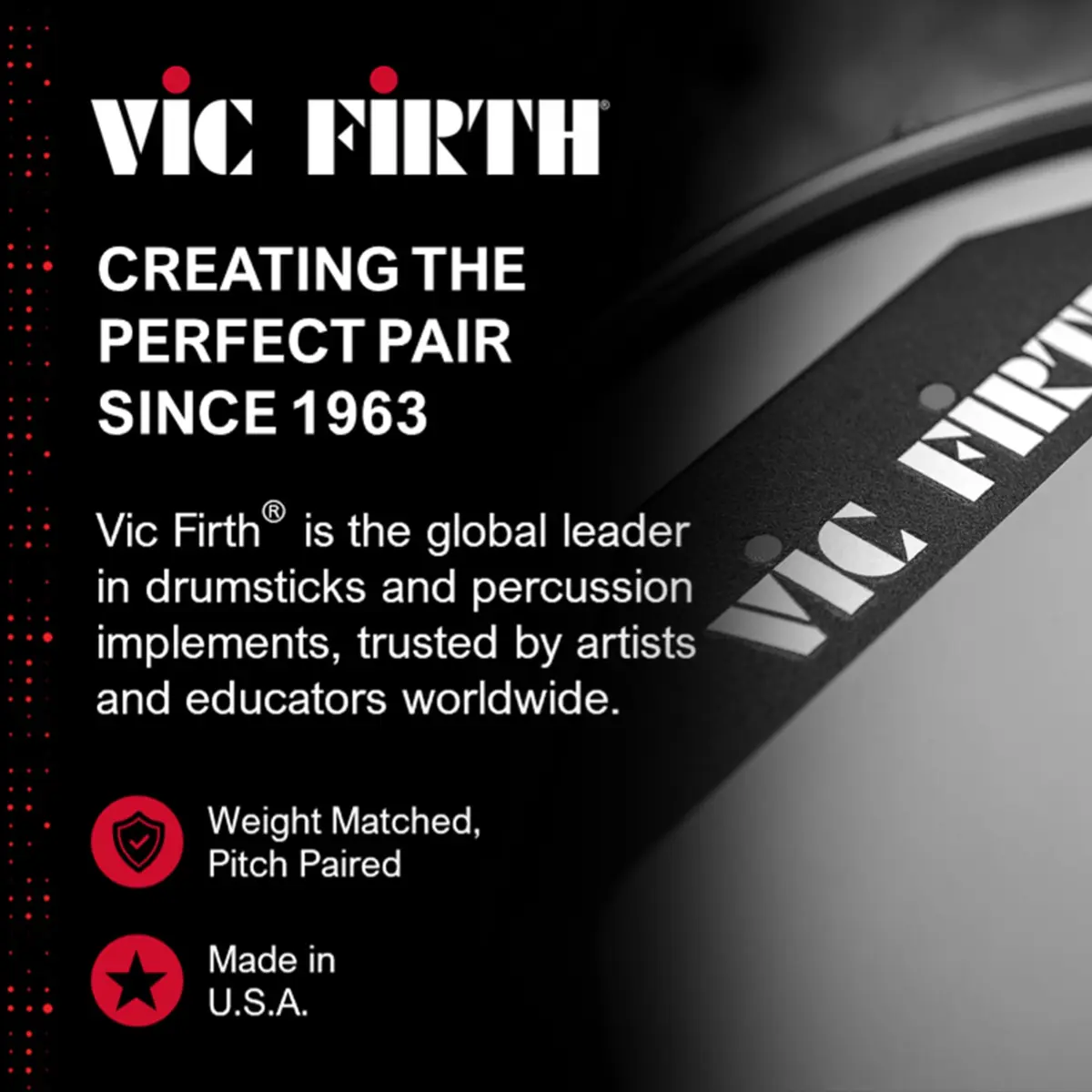 Vic Firth PAD6D 6" Double-Sided Practice Pad | Realistic Drumhead Feel & Quick Rebound - view 9