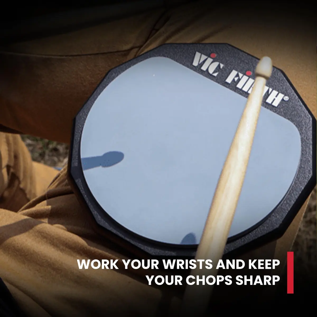 Vic Firth PAD6D 6" Double-Sided Practice Pad | Realistic Drumhead Feel & Quick Rebound - view 4