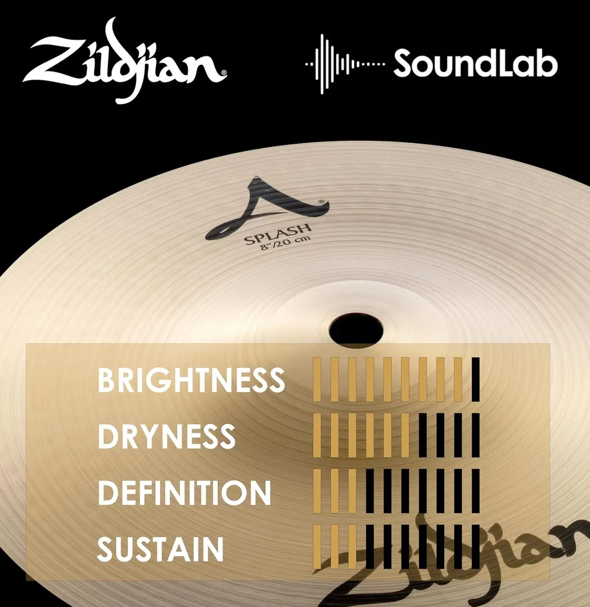 Zildjian 8" A Series Splash Cymbal | Bright, Short, Expressive Effect - view 5