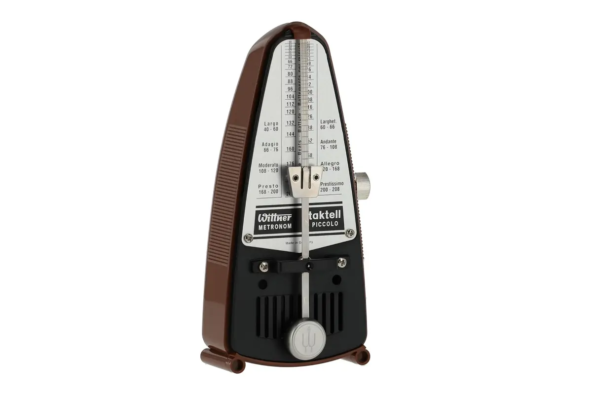 Wittner Taktell Piccolo Metronome Mahogany-Brown | Precision Tempo Control for Musicians - main product image