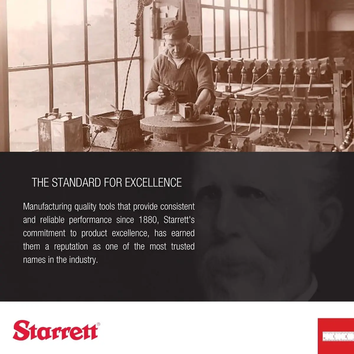 Starrett Full Flexible Steel Rule, 5-3/4" Length, 0.4mm Thickness | Precision Steel Measuring Tool - view 8