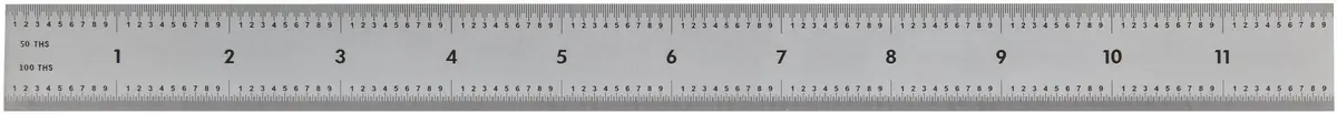 Mitutoyo Steel Rule 12" | Precise, Satin Chrome Finish, Durable for Shop & Industry Use - view 2